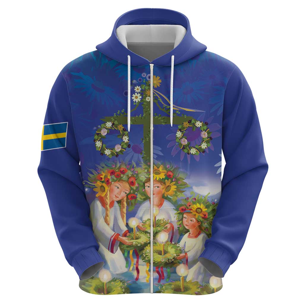 Swedish Glad Midsommar Hoodie Hade du en bra Midsommar LT18