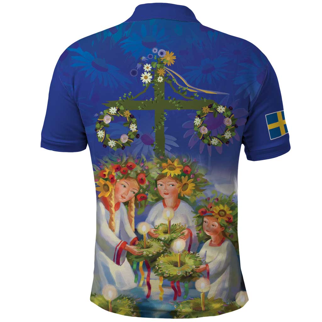 Swedish Glad Midsommar Polo Shirt Hade du en bra Midsommar LT18