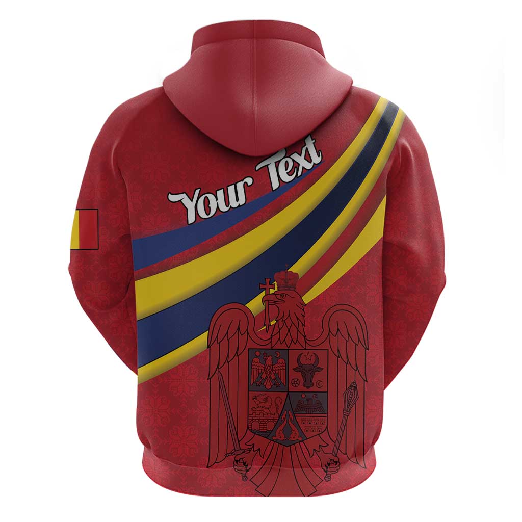Personalized National Flag Of Romania Day Hoodie Coat of arms LT18