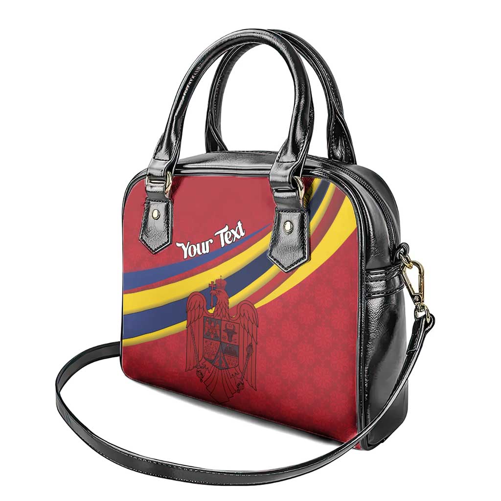 Personalized National Flag Of Romania Day Shoulder Handbag Coat of arms LT18