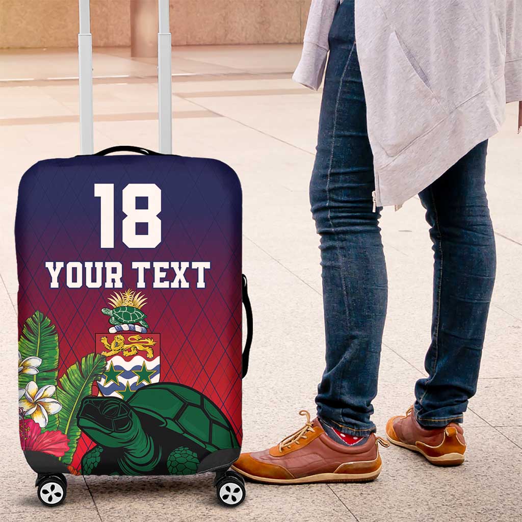 Custom Cayman Islands Luggage Cover Green Turtle Sporty Style LT18