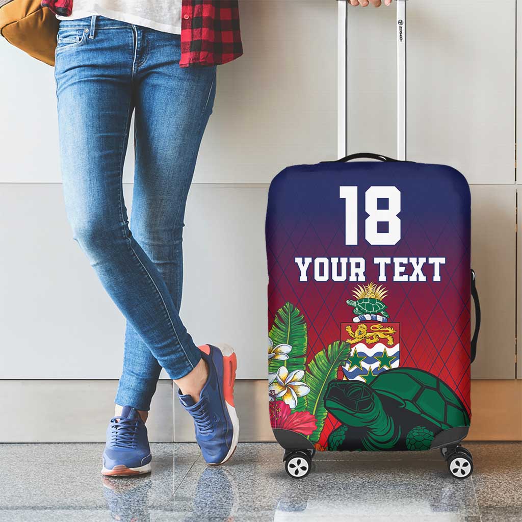 Custom Cayman Islands Luggage Cover Green Turtle Sporty Style LT18