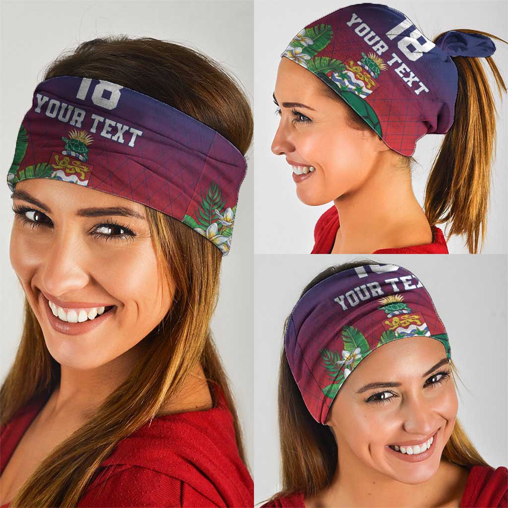 Custom Cayman Islands Neck Gaiter Green Turtle Sporty Style LT18
