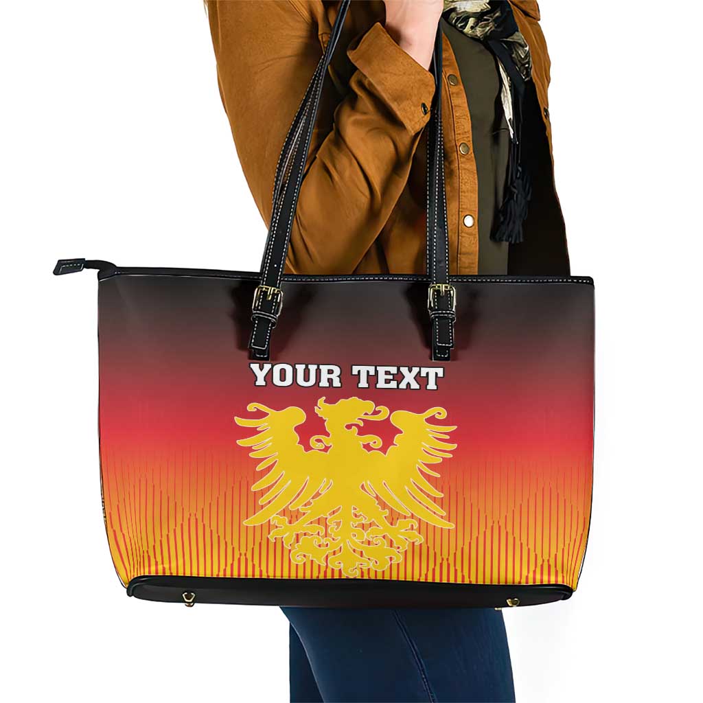 Personalized Germany Leather Tote Bag With Coat Of Arms LT18