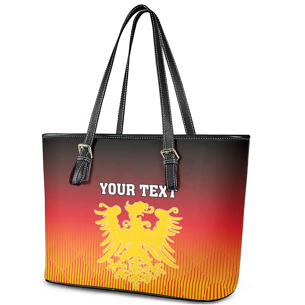 Personalized Germany Leather Tote Bag With Coat Of Arms LT18