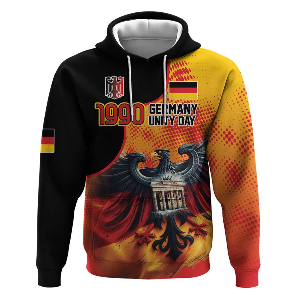 Personalized Germany Unity Day Hoodie The Eagle With Berlin Wall LT18