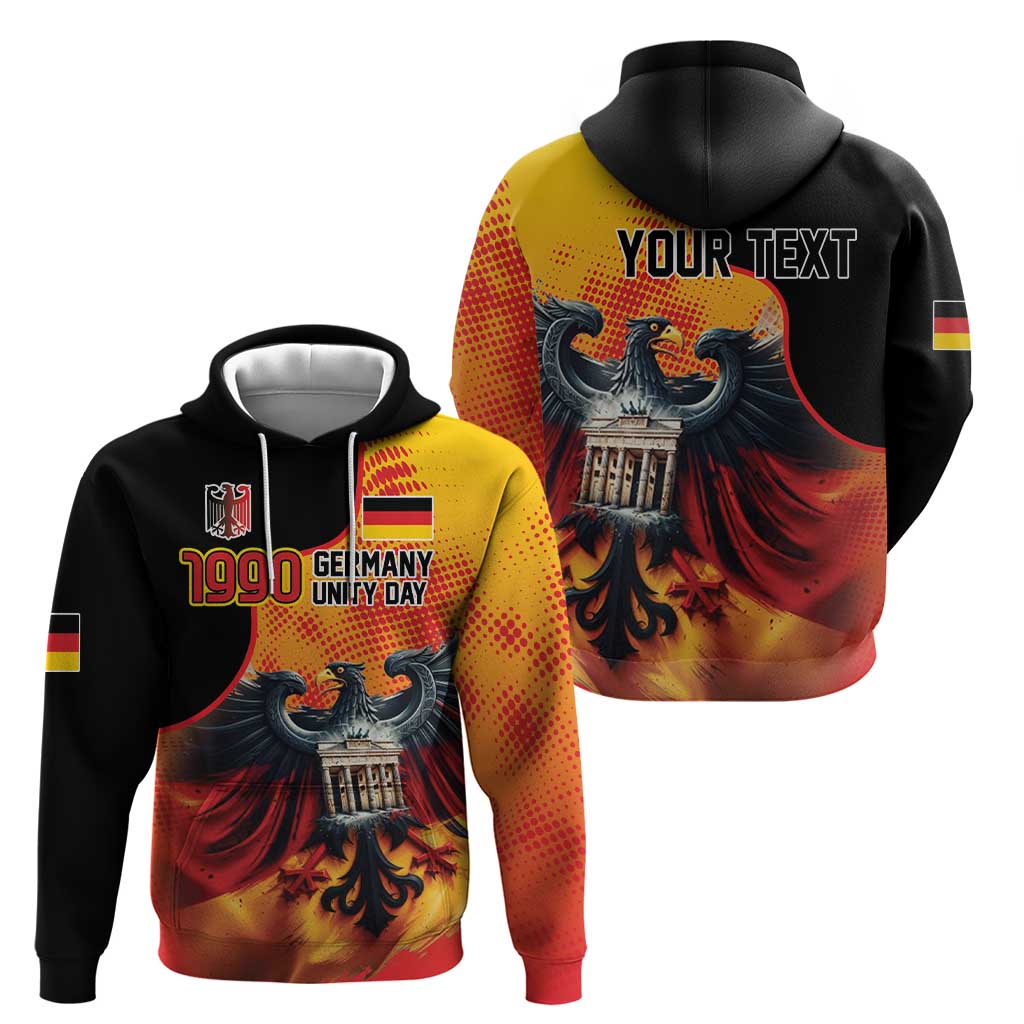 Personalized Germany Unity Day Hoodie The Eagle With Berlin Wall LT18