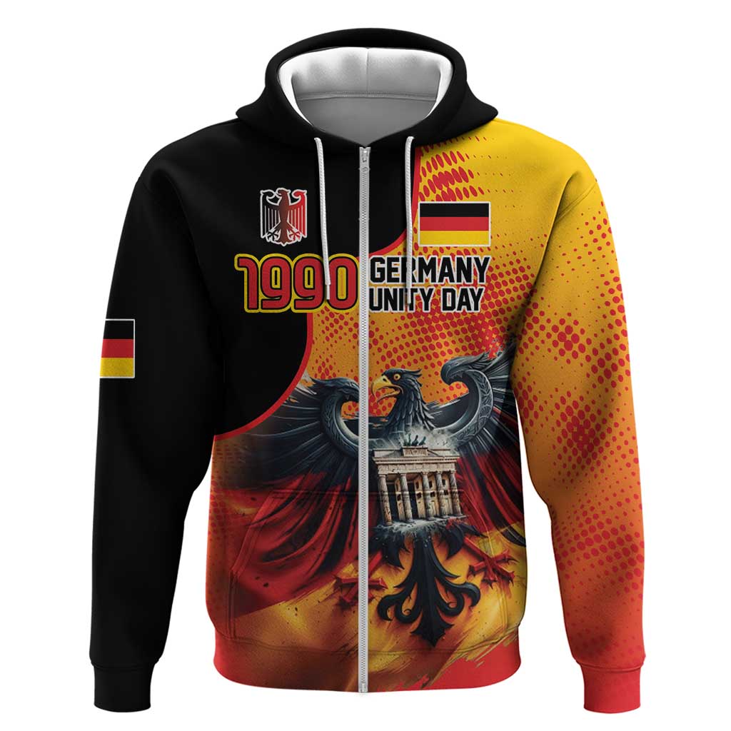 Personalized Germany Unity Day Hoodie The Eagle With Berlin Wall LT18