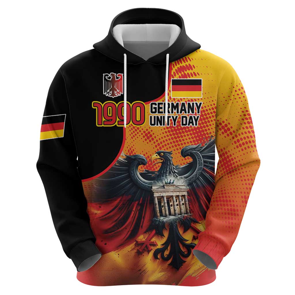 Personalized Germany Unity Day Hoodie The Eagle With Berlin Wall LT18
