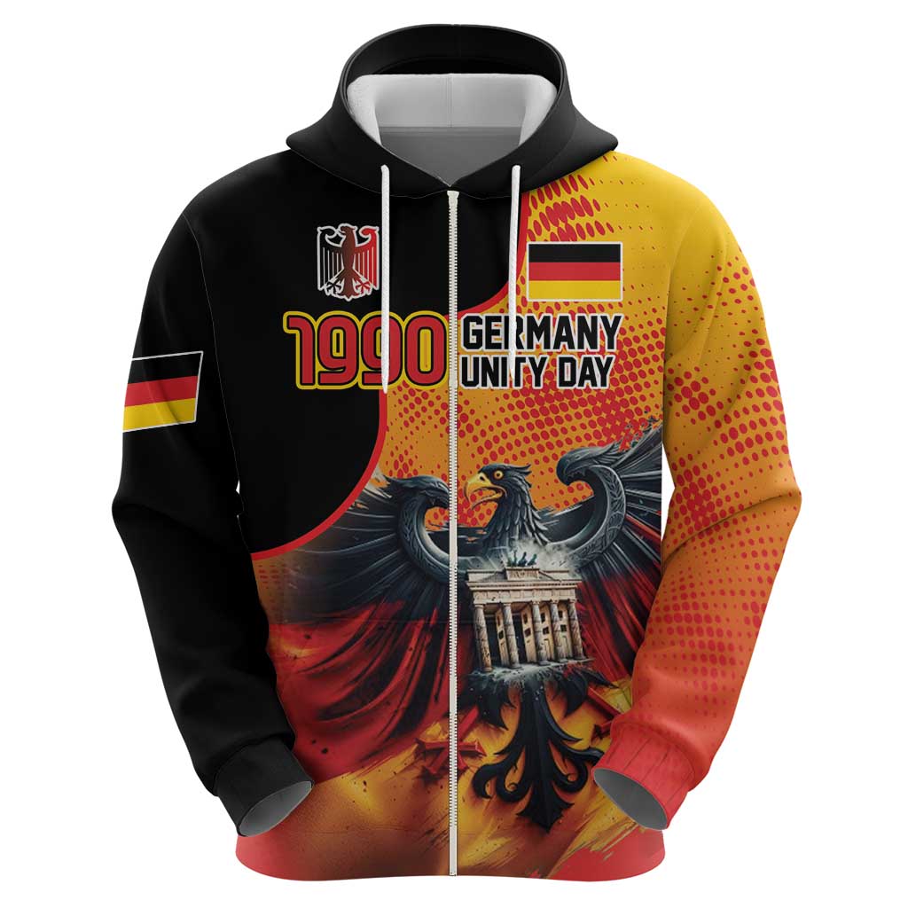 Personalized Germany Unity Day Hoodie The Eagle With Berlin Wall LT18