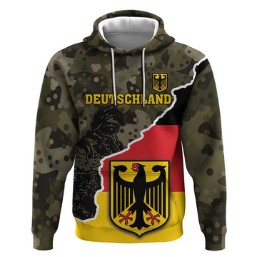 Custom Germany 1990 Hoodie Coat Of Arms With Camo Patterns LT18