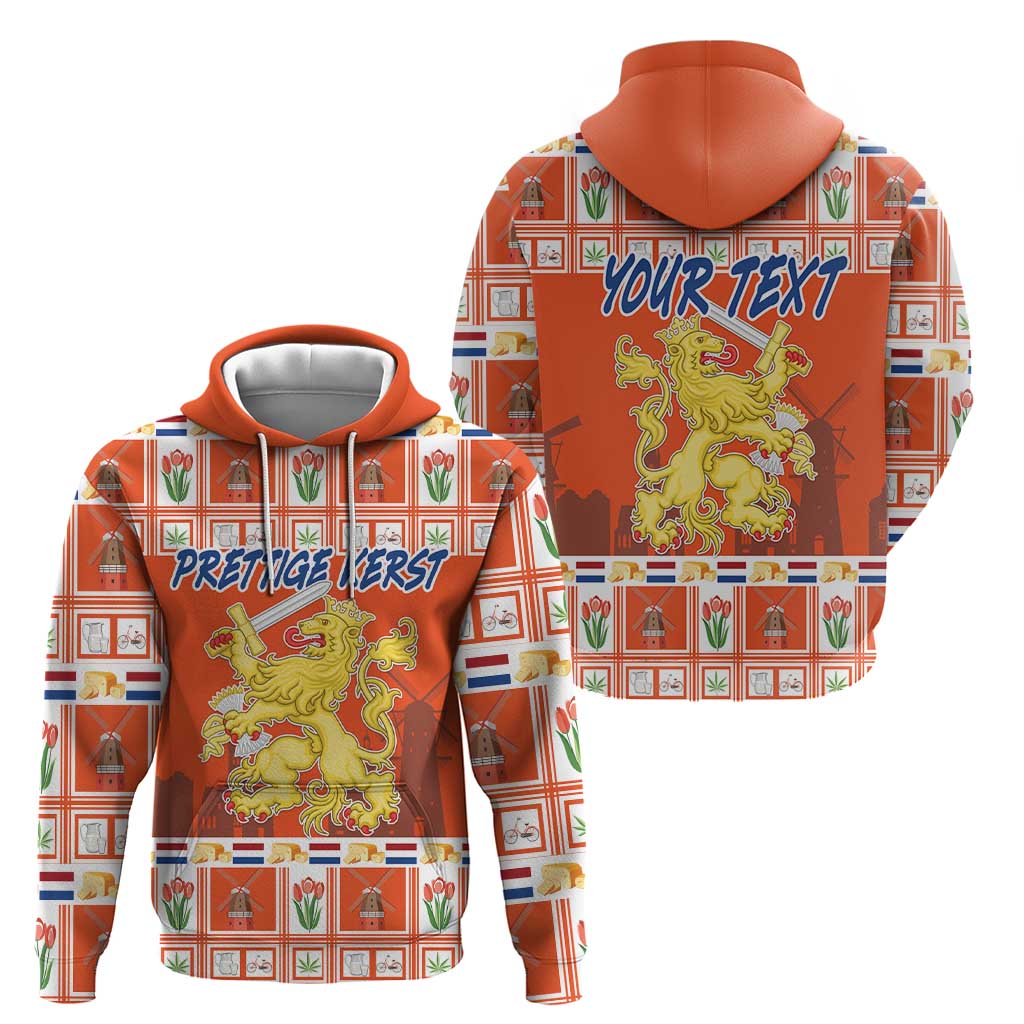 Personalized Netherlands Christmas Hoodie Coat Of Arms - Prettige Kerst LT18