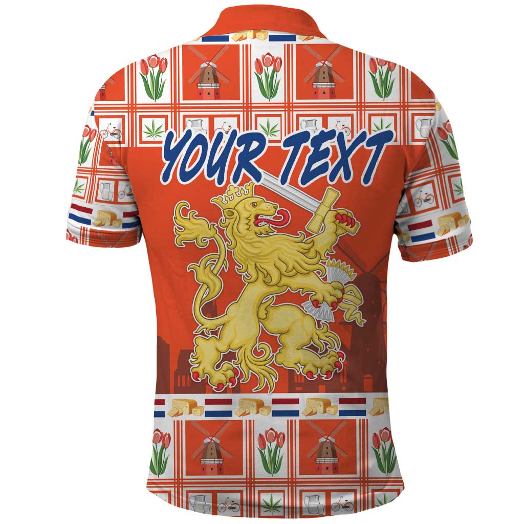 Personalized Netherlands Christmas Polo Shirt Coat Of Arms - Prettige Kerst LT18