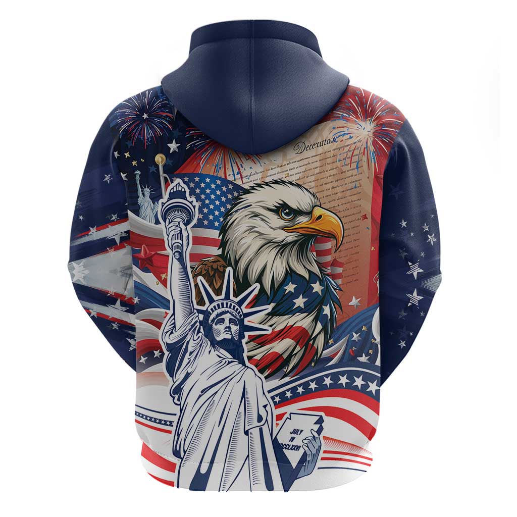 United States Fourth Of July Hoodie Eagle Dead With American Flag LT18