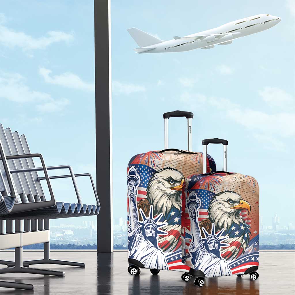 United States Fourth Of July Luggage Cover Eagle Dead With American Flag LT18