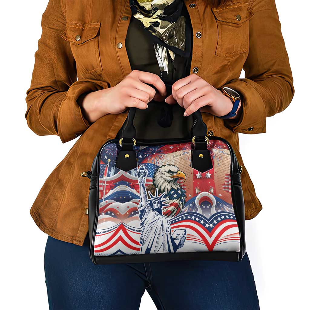 United States Fourth Of July Shoulder Handbag Eagle Dead With American Flag LT18