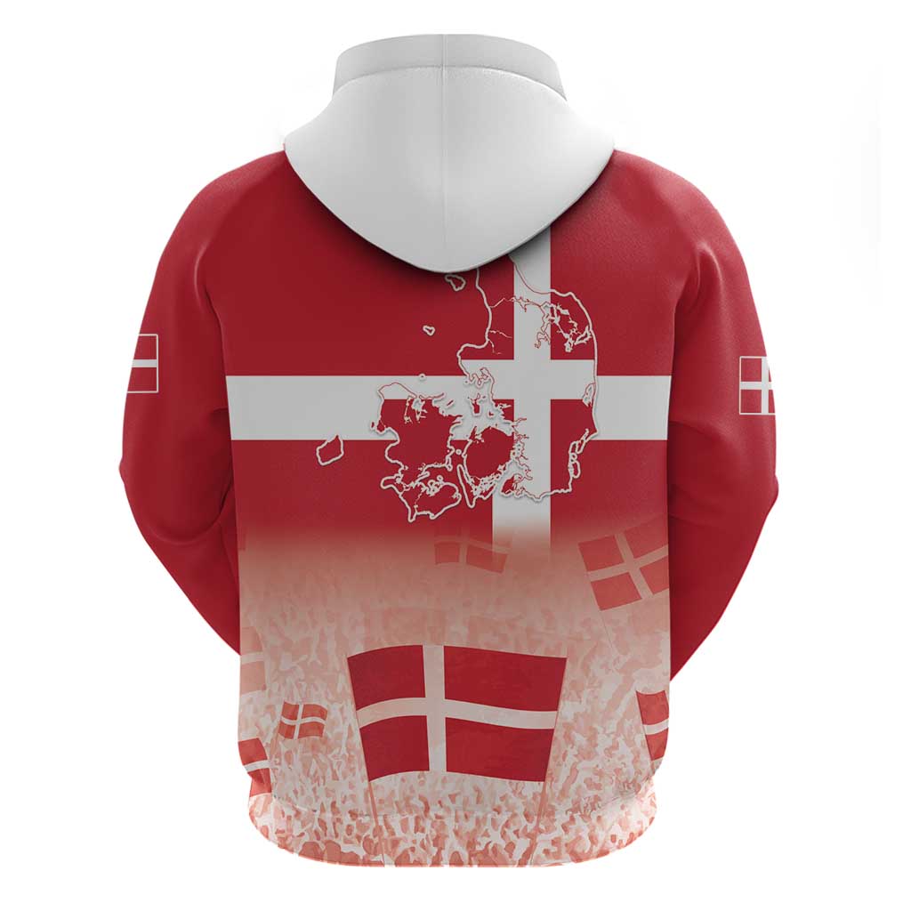 Danish National Flag Day Hoodie Coat Of Arms With Map LT18