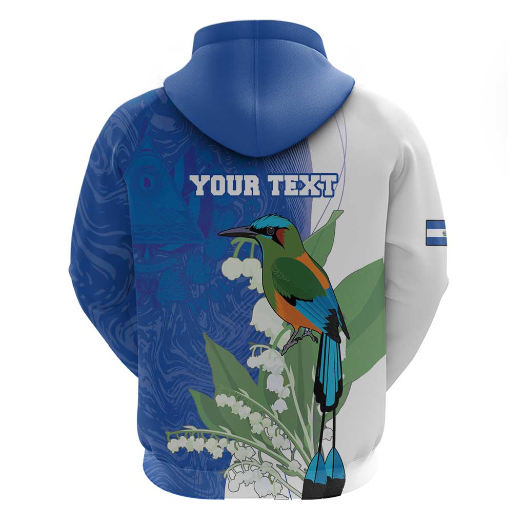 Personalized El Salvador Turquoise Browed Motmot Hoodie With Yucca Flowers LT18