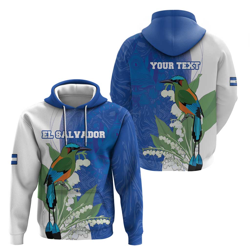 Personalized El Salvador Turquoise Browed Motmot Hoodie With Yucca Flowers LT18