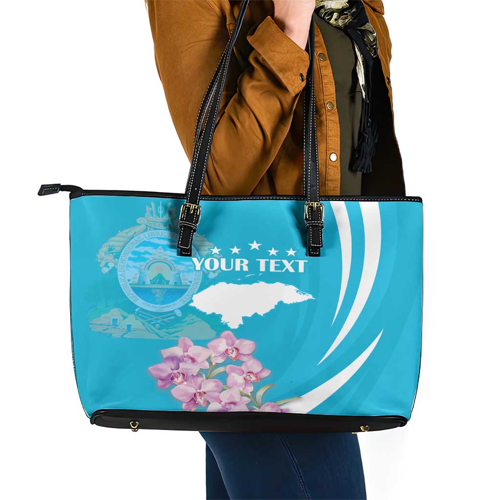 Personalized Honduras Independence Day Leather Tote Bag With White Tailed Deer LT18