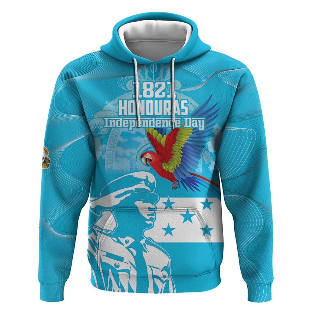 Personalized Honduras Scarlet Macaw Hoodie Happy Independence Day 1821 LT18