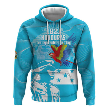 Personalized Honduras Scarlet Macaw Hoodie Happy Independence Day 1821 LT18