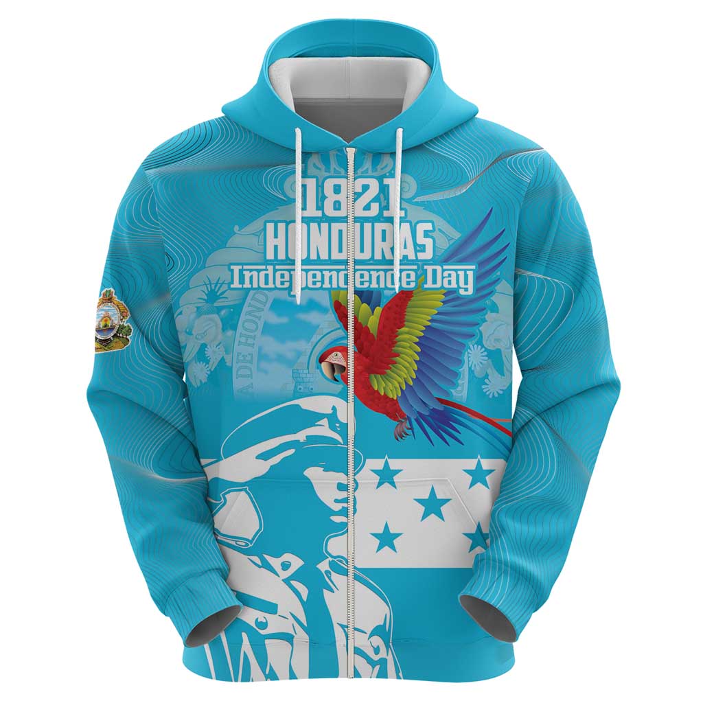 Personalized Honduras Scarlet Macaw Hoodie Happy Independence Day 1821 LT18