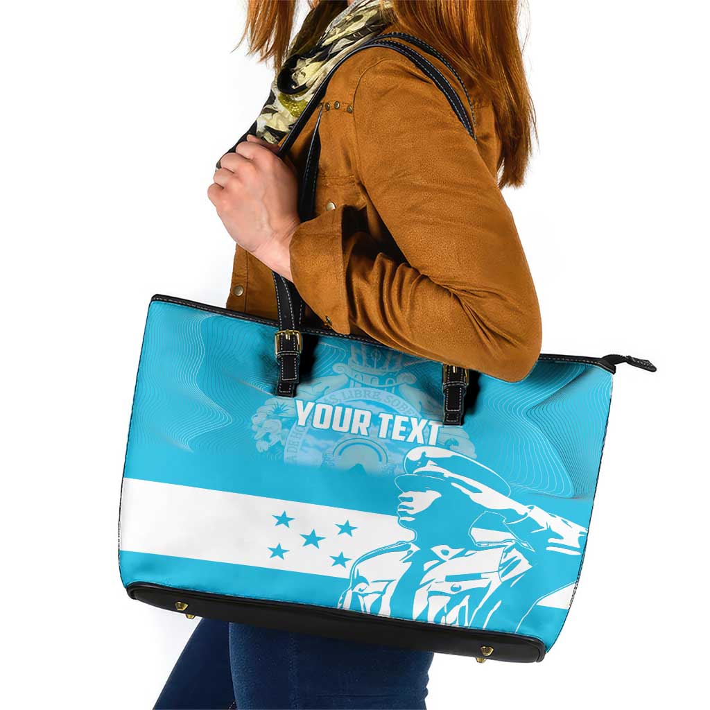 Personalized Honduras Scarlet Macaw Leather Tote Bag Happy Independence Day 1821 LT18