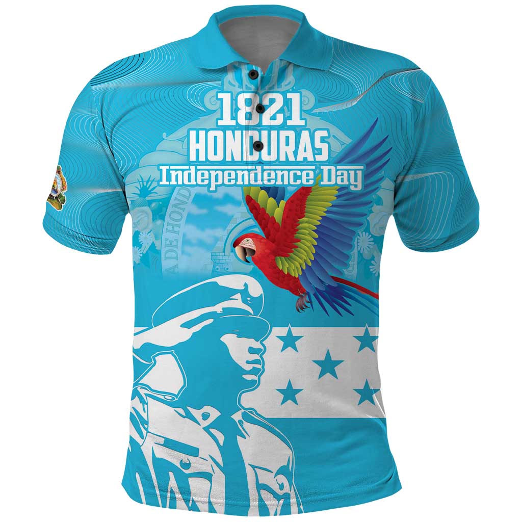 Personalized Honduras Scarlet Macaw Polo Shirt Happy Independence Day 1821 LT18