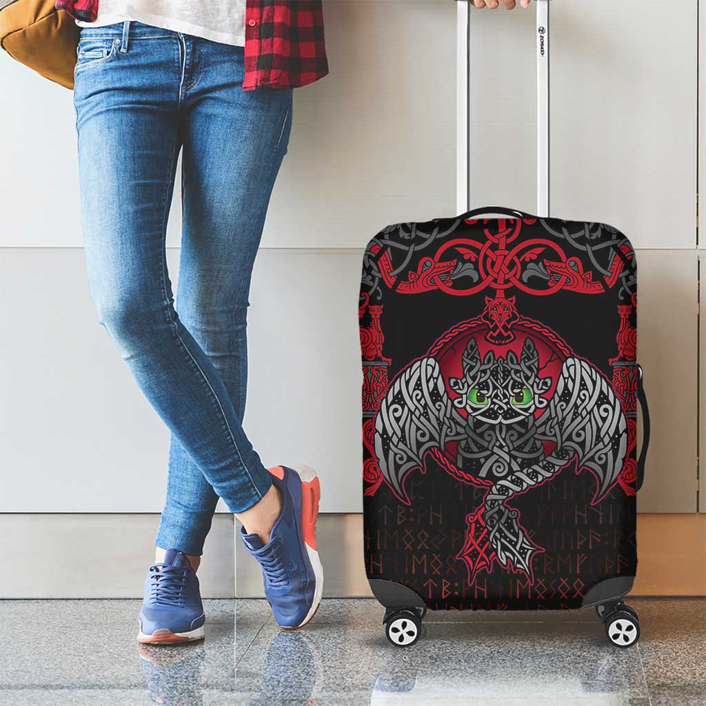 Black Dragon Vikings Luggage Cover LT18
