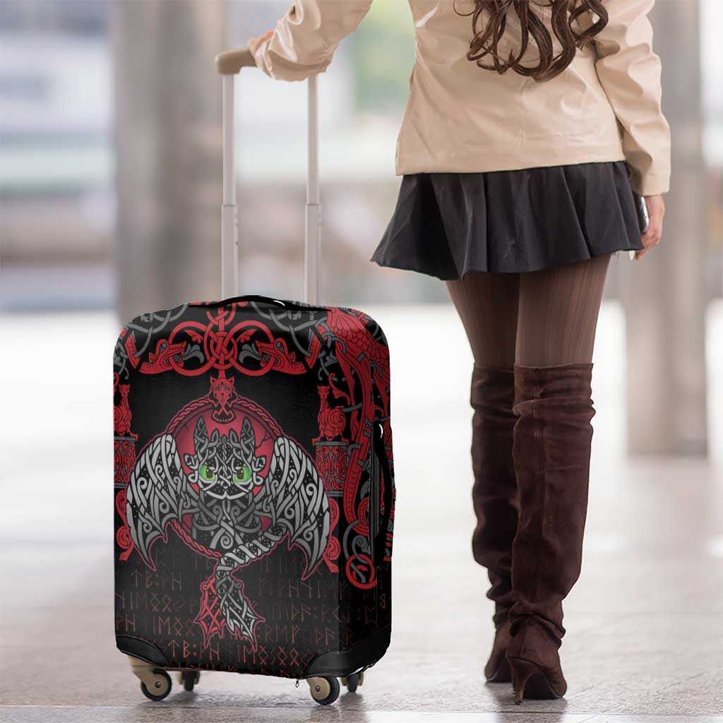 Black Dragon Vikings Luggage Cover LT18