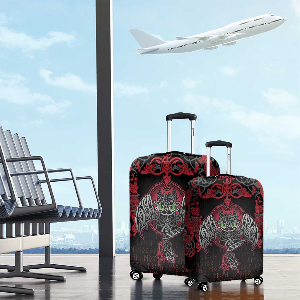 Black Dragon Vikings Luggage Cover LT18