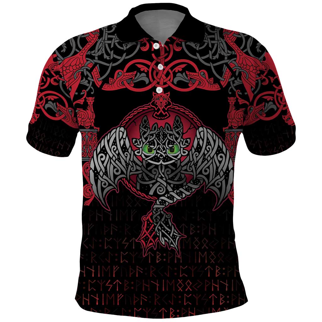 Black Dragon Vikings Polo Shirt LT18