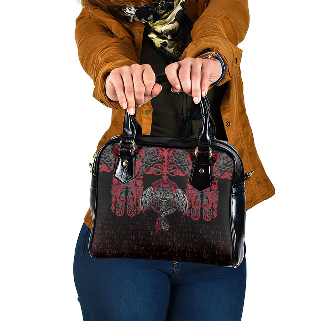 Black Dragon Vikings Shoulder Handbag LT18