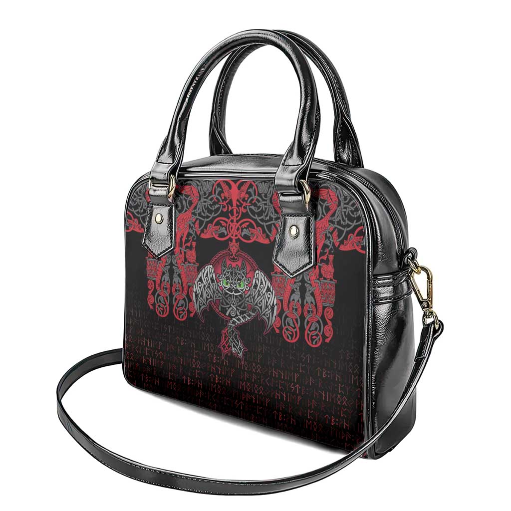 Black Dragon Vikings Shoulder Handbag LT18