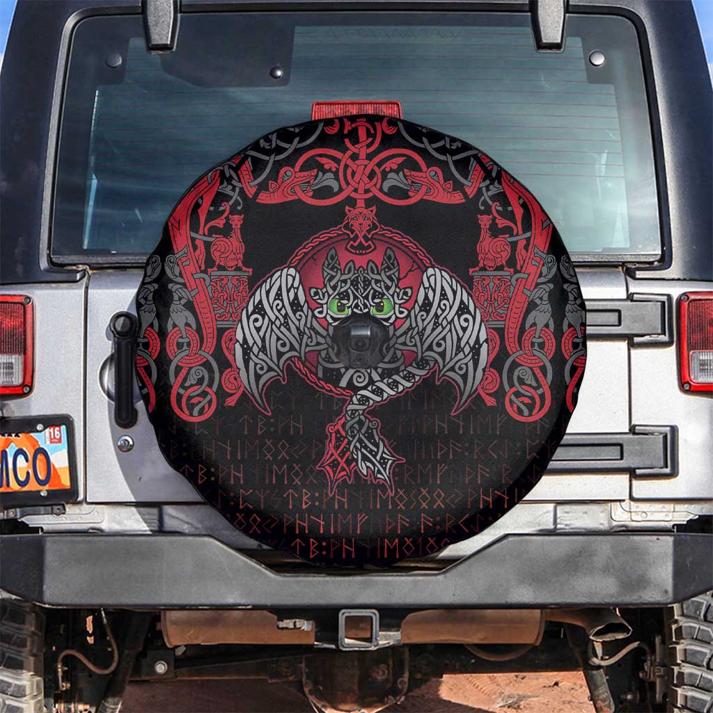 Black Dragon Vikings Spare Tire Cover LT18