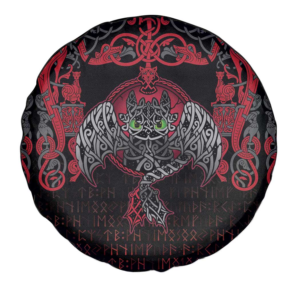 Black Dragon Vikings Spare Tire Cover LT18
