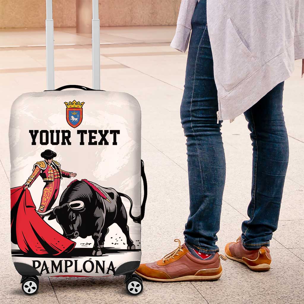 Personalized San Fermin Festival Luggage Cover Pamplona Bull Run LT18