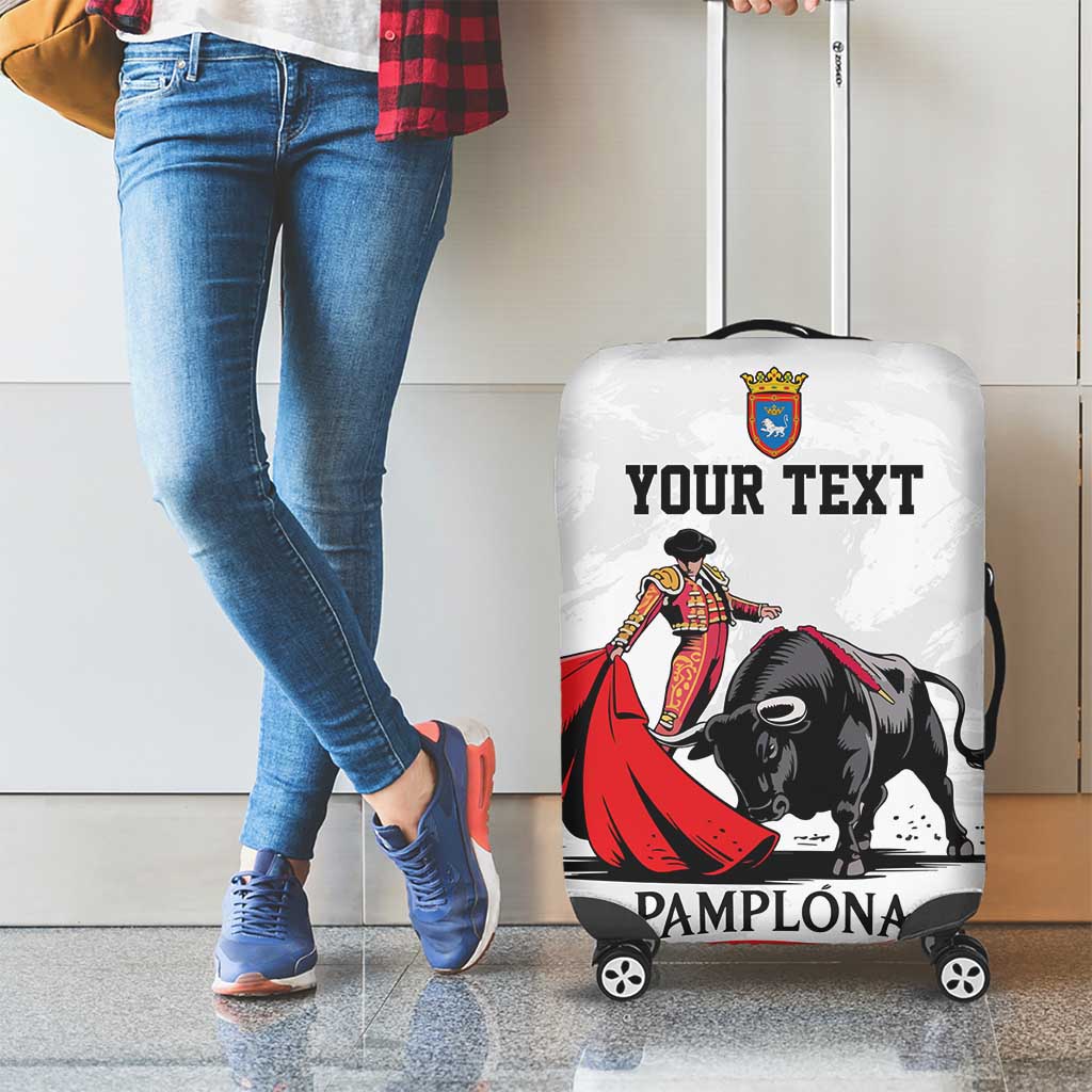 Personalized San Fermin Festival Luggage Cover Pamplona Bull Run LT18
