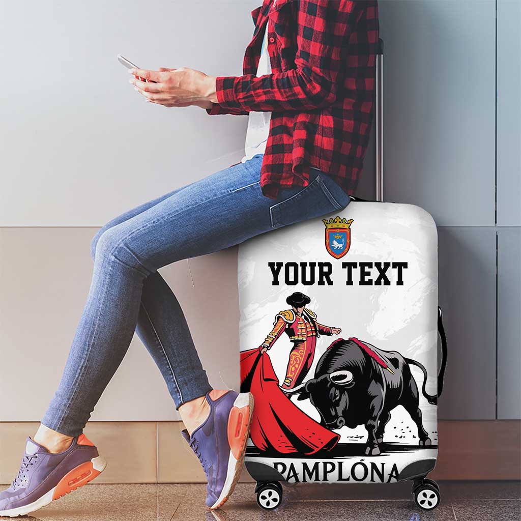 Personalized San Fermin Festival Luggage Cover Pamplona Bull Run LT18