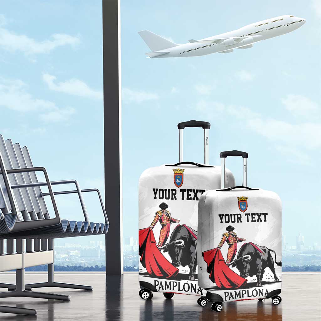 Personalized San Fermin Festival Luggage Cover Pamplona Bull Run LT18