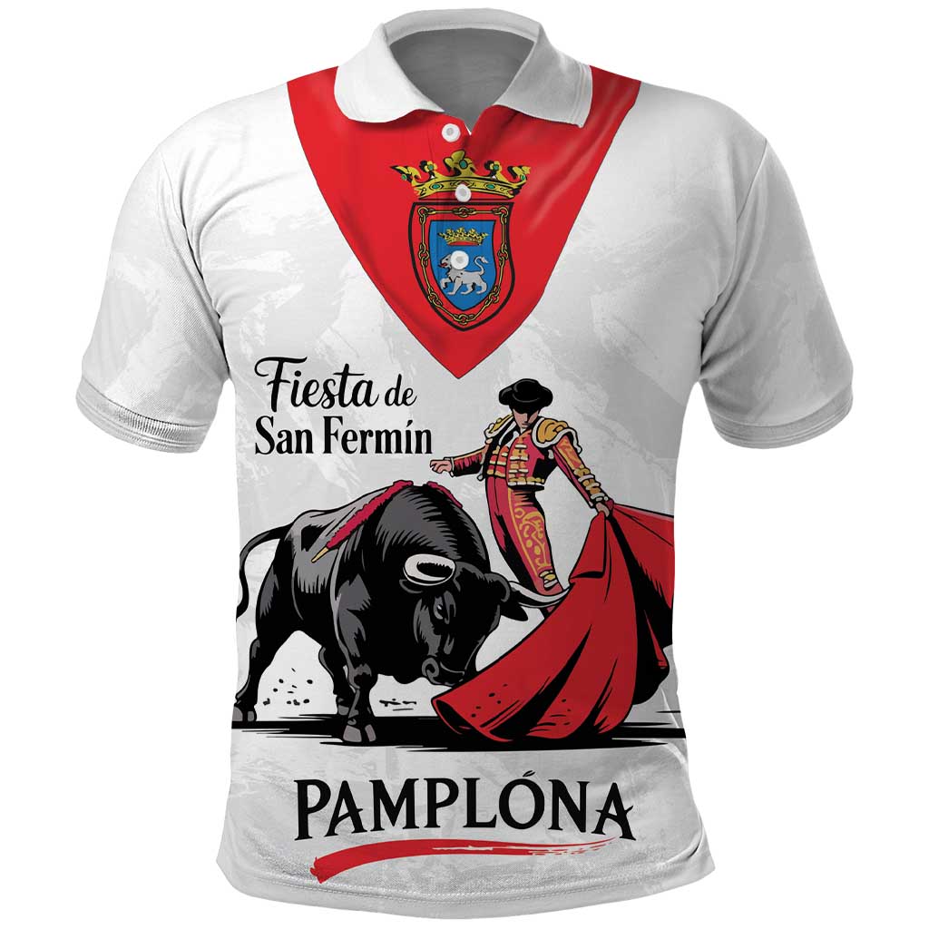 Personalized San Fermin Festival Polo Shirt Pamplona Bull Run LT18