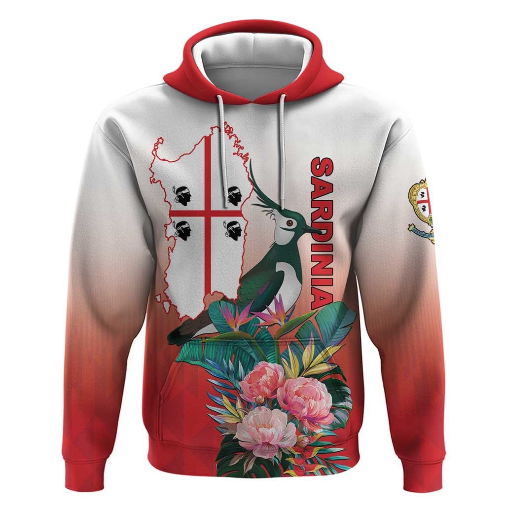 Personalized Italy Sardinia Hoodie Lapwing With Map LT18