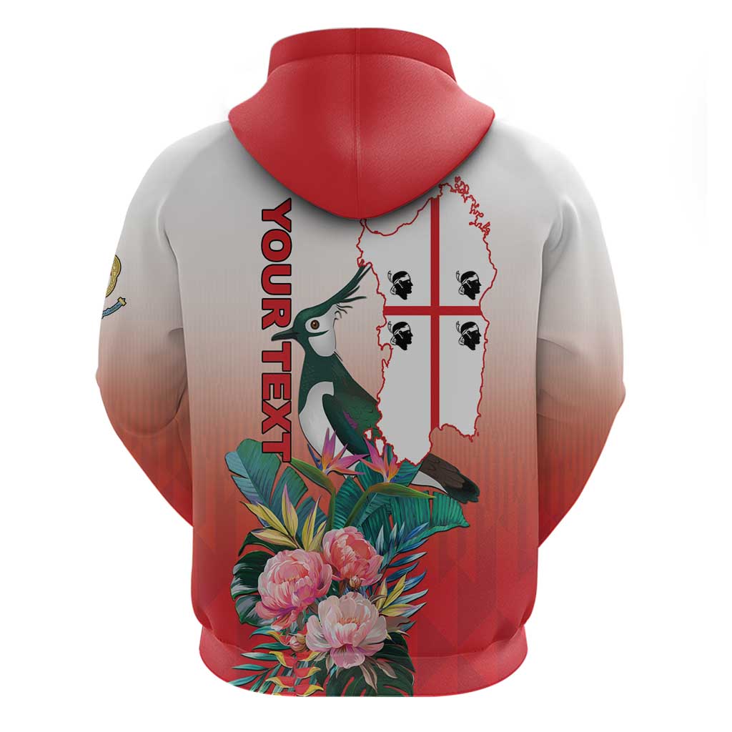 Personalized Italy Sardinia Hoodie Lapwing With Map LT18