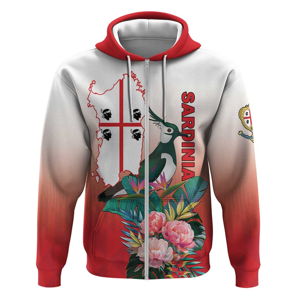 Personalized Italy Sardinia Hoodie Lapwing With Map LT18