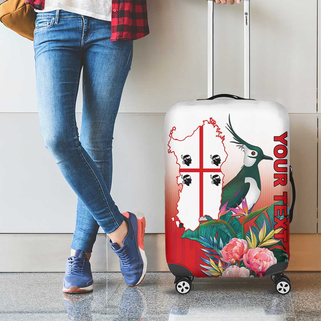 Personalized Italy Sardinia Luggage Cover Lapwing With Map LT18