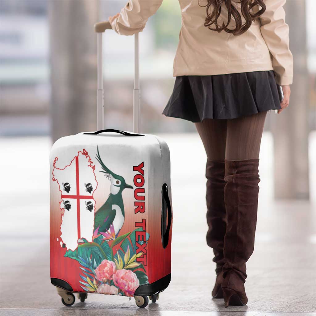 Personalized Italy Sardinia Luggage Cover Lapwing With Map LT18