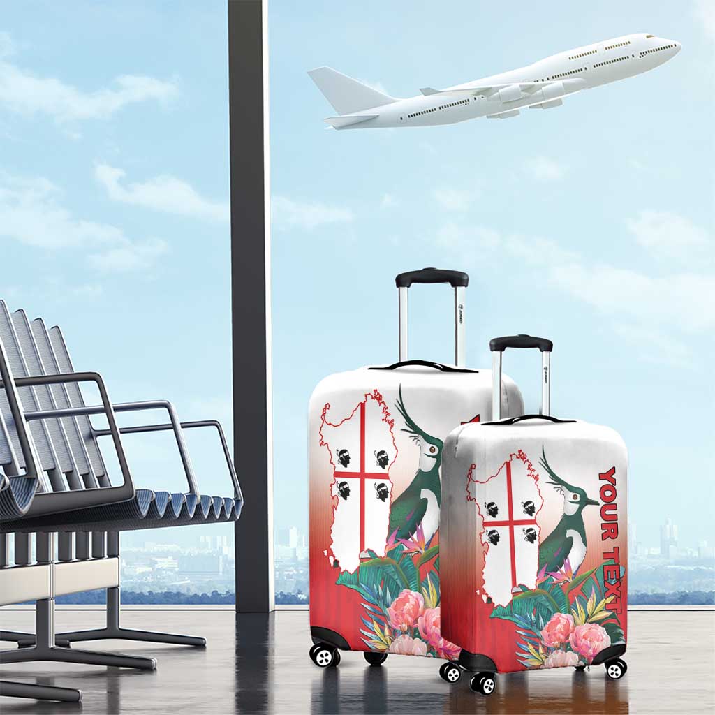 Personalized Italy Sardinia Luggage Cover Lapwing With Map LT18