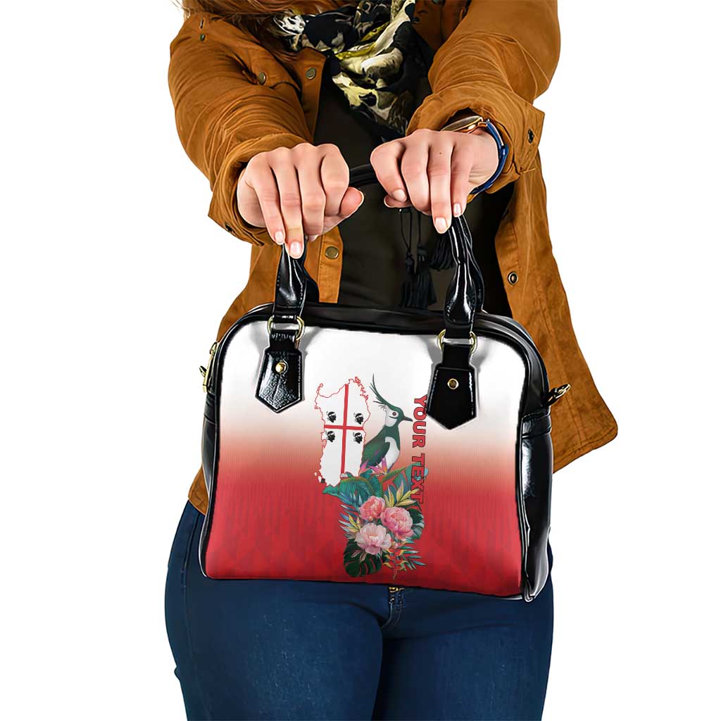 Personalized Italy Sardinia Shoulder Handbag Lapwing With Map LT18