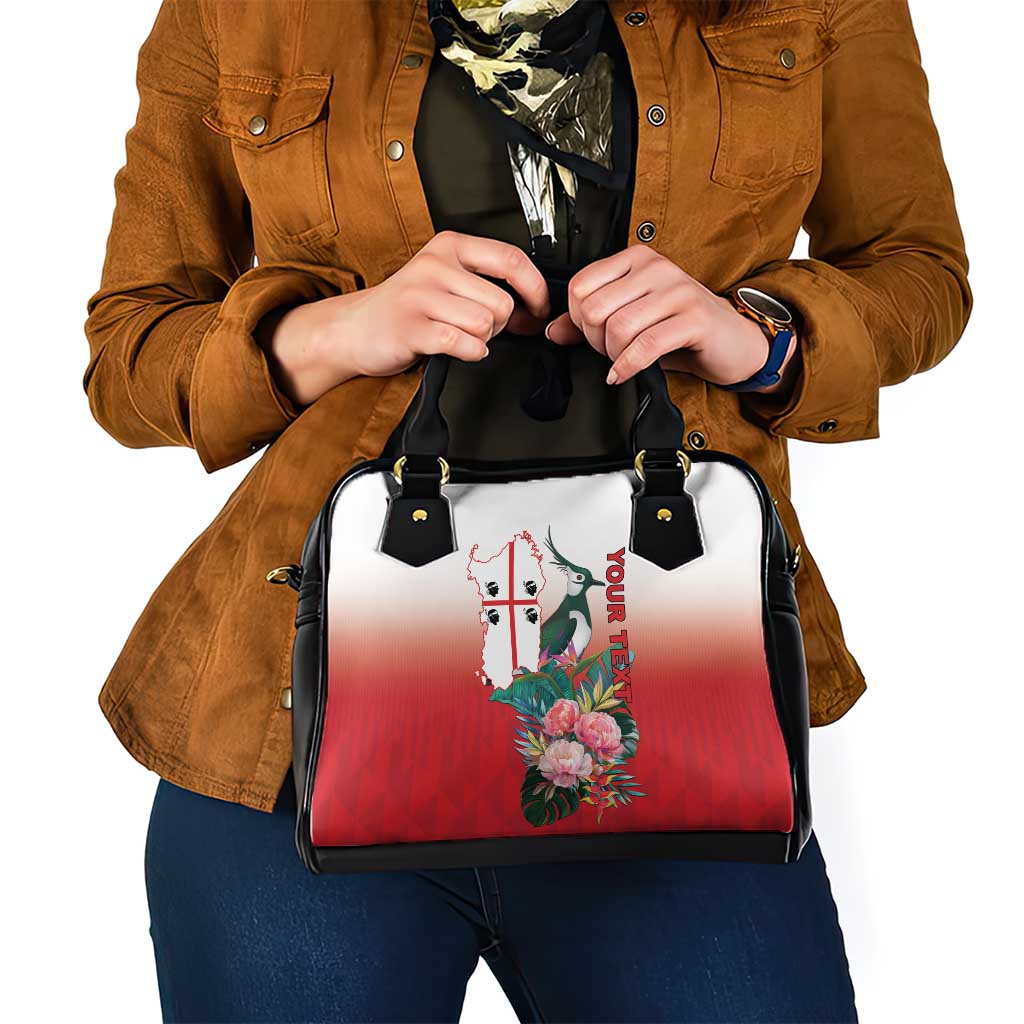 Personalized Italy Sardinia Shoulder Handbag Lapwing With Map LT18